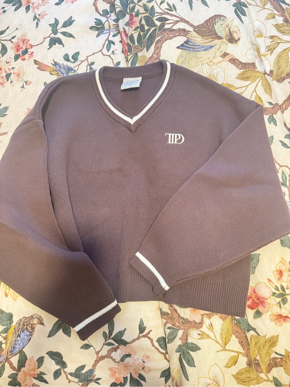 Taylor Swift The Tortured Poets Department v neck sweater